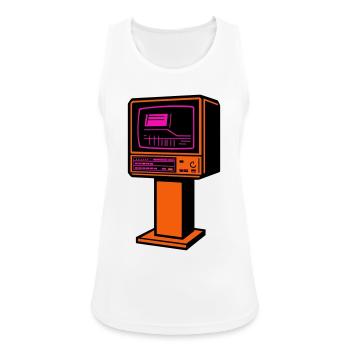 Retro Future TV - Women's Breathable Tank Top - white - Front - Zoe (177cm)