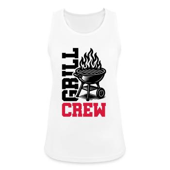 Grill Crew - Women's Breathable Tank Top - white - Front - Zoe (177cm)