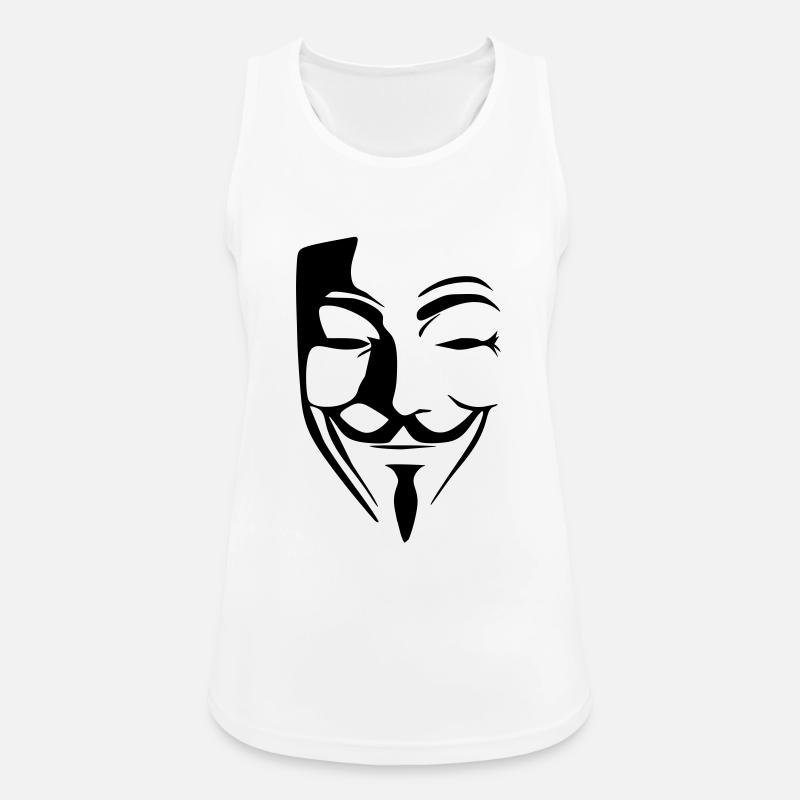 anonymous - Women's Breathable Tank Top - white