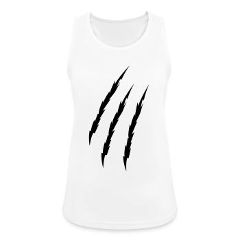 Krallen - Frauen Tank Top atmungsaktiv - Weiß - Vorne - Zoe (177cm)