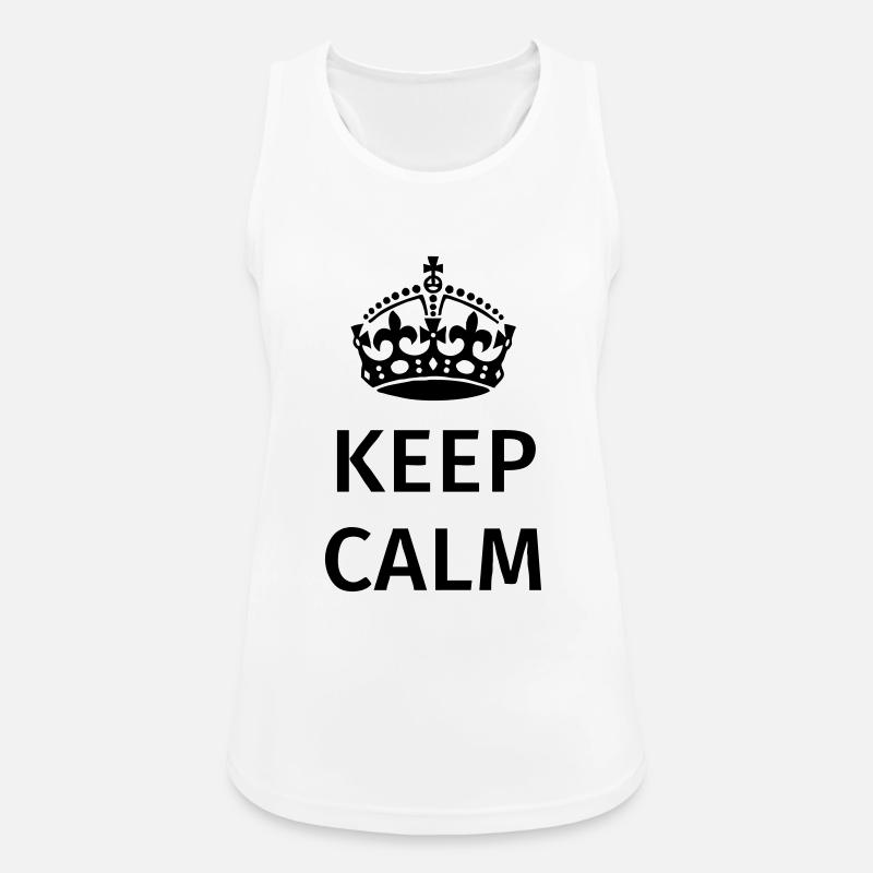 Keep Calm - Women's Breathable Tank Top - white