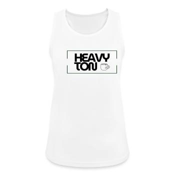 HeavyTon - Women's Breathable Tank Top - white - Front - Zoe (177cm)