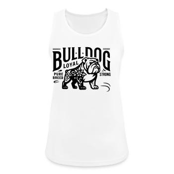 Bulldog Bully Dog American Great Dane bullys - Women's Breathable Tank Top - white - Front - Zoe (177cm)