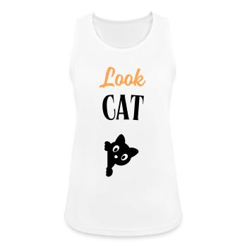 Look Cat - Débardeur respirant Femme - blanc - Devant - Zoe (177cm)