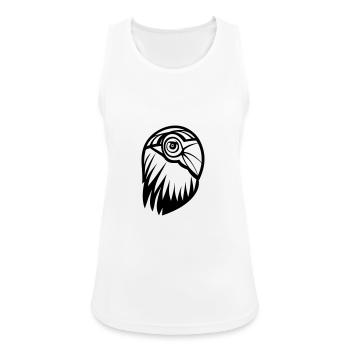 Papagei - Frauen Tank Top atmungsaktiv - Weiß - Vorne - Zoe (177cm)