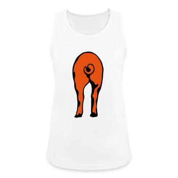 pig pig ass ass 8 - Women's Breathable Tank Top - white - Front - Zoe (177cm)