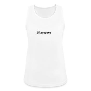 OM SHAVASANA - Frauen Tank Top atmungsaktiv - Weiß - Vorne - Zoe (177cm)