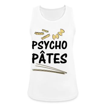 Psycho Pâtes - Débardeur respirant Femme - blanc - Devant - Zoe (177cm)