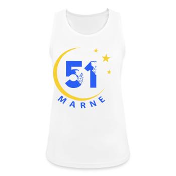 51 - Women's Breathable Tank Top - white - Front - Zoe (177cm)