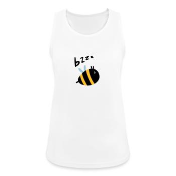 Bzzz - Frauen Tank Top atmungsaktiv - Weiß - Vorne - Zoe (177cm)