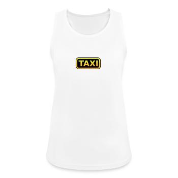 Taxi Schild - Frauen Tank Top atmungsaktiv - Weiß - Vorne - Zoe (177cm)