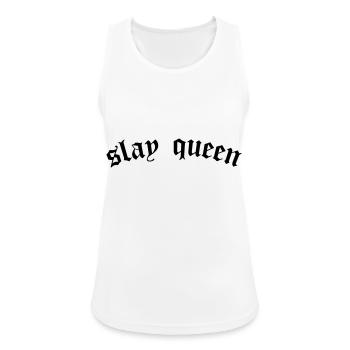 SLay queen - Women's Breathable Tank Top - white - Front - Zoe (177cm)
