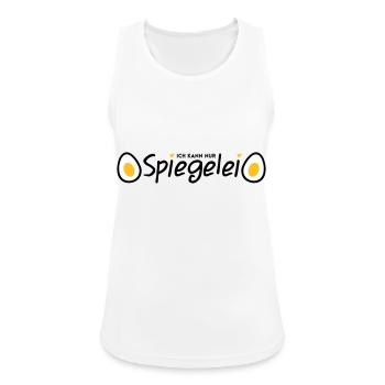 Spiegelei - Frauen Tank Top atmungsaktiv - Weiß - Vorne - Zoe (177cm)