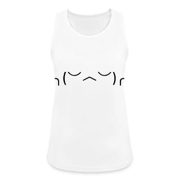 Manchmal ist es eben so! 😕 - Frauen Tank Top atmungsaktiv - Weiß - Vorne - Zoe (177cm)