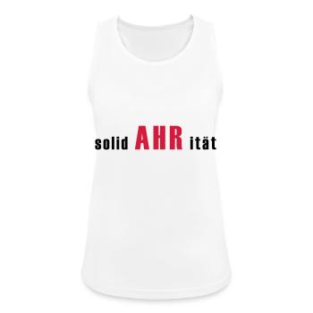We AHR together | Ahrtal Hochwasser SolidAHRität - Frauen Tank Top atmungsaktiv - Weiß - Vorne - Zoe (177cm)