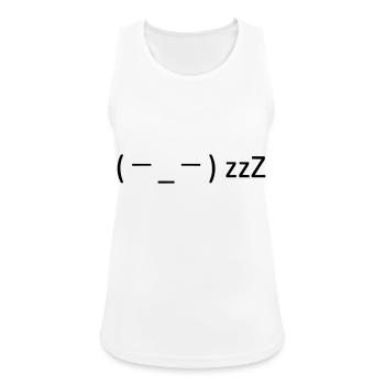 Time for a break! 😴 - Women's Breathable Tank Top - white - Front - Zoe (177cm)
