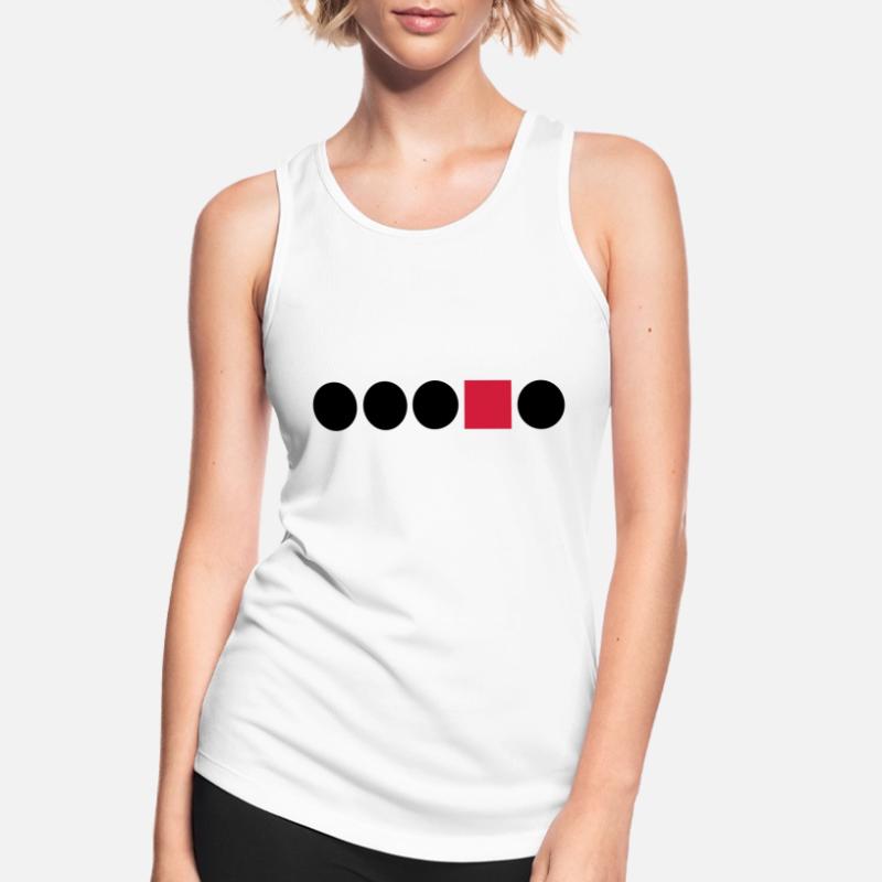 Forme Circle Square Rectangle Anders bords de diff Débardeur respirant Femme