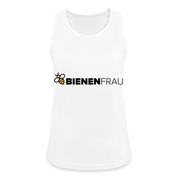 Bienenfrau - Frauen Tank Top atmungsaktiv - Weiß - Vorne - Zoe (177cm)