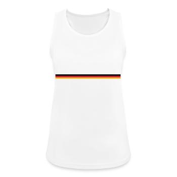 black red gold - Women's Breathable Tank Top - white - Front - Zoe (177cm)