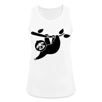 Cartoon Faultier - Tolles Design - Frauen Tank Top atmungsaktiv - Weiß - Vorne - Zoe (177cm)