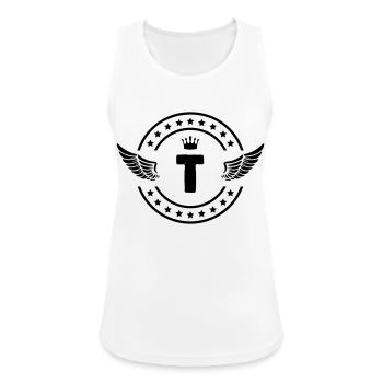 wappen t - Frauen Tank Top atmungsaktiv - Weiß - Vorne - Zoe (177cm)