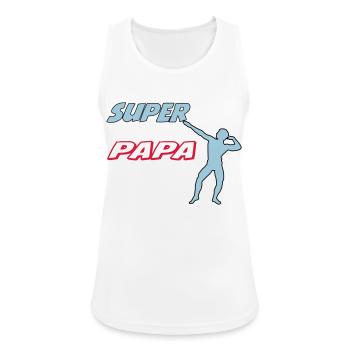 PAPA - Débardeur respirant Femme - blanc - Devant - Zoe (177cm)