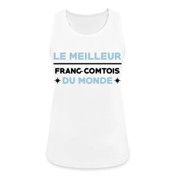 Franche-comté / Franc-Comtois / Franc-Comtoise - Débardeur respirant Femme - blanc - Devant - Zoe (177cm)
