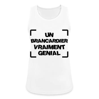 Brancardier / Ambulancier / Ambulance / Hôpital - Débardeur respirant Femme - blanc - Devant - Zoe (177cm)