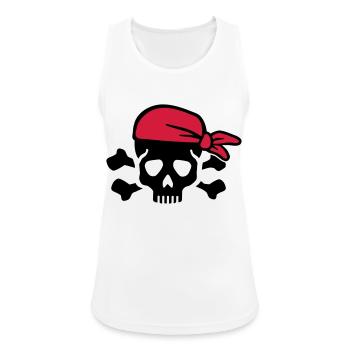 Pirate - Débardeur respirant Femme - blanc - Devant - Zoe (177cm)