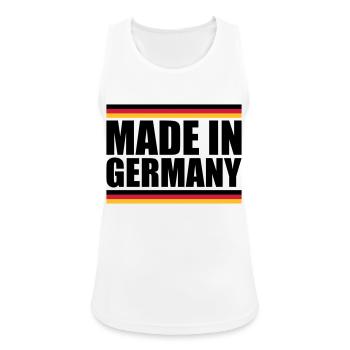 Made in Germany - Women's Breathable Tank Top - white - Front - Zoe (177cm)