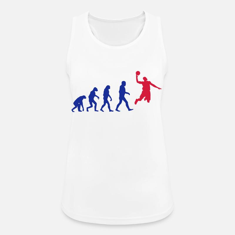 Basketball evolution logo - Women's Breathable Tank Top - white