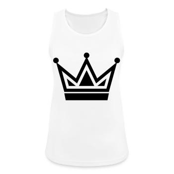 crown8 - Débardeur respirant Femme - blanc - Devant - Zoe (177cm)