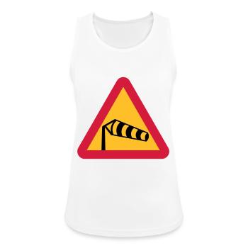 Wind Sock Symbol - Women's Breathable Tank Top - white - Front - Zoe (177cm)