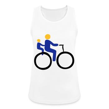 Wheel, bicycle, cyclist, bike, baby, boy, girl, - Women's Breathable Tank Top - white - Front - Zoe (177cm)