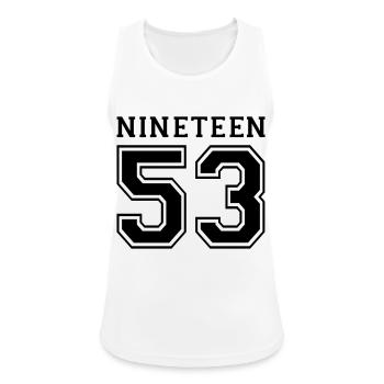 1953 - Frauen Tank Top atmungsaktiv - Weiß - Vorne - Zoe (177cm)