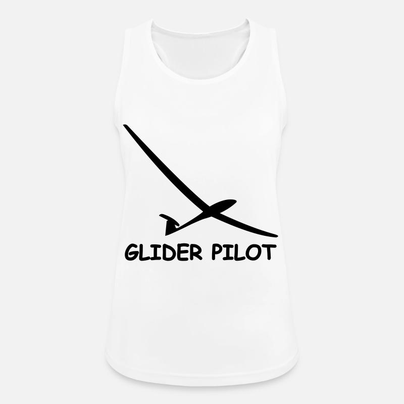 glider pilot - Women's Breathable Tank Top - white