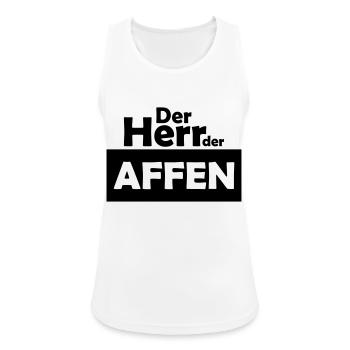 der herr der affen - Frauen Tank Top atmungsaktiv - Weiß - Vorne - Zoe (177cm)
