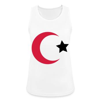türkei - Frauen Tank Top atmungsaktiv - Weiß - Vorne - Zoe (177cm)