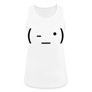 Always attentive! 😊 - Women's Breathable Tank Top - white - Front - Zoe (177cm)