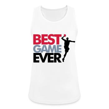 Best game ever - handball - Frauen Tank Top atmungsaktiv - Weiß - Vorne - Zoe (177cm)