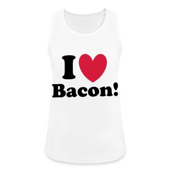 Bacon - Women's Breathable Tank Top - white - Front - Zoe (177cm)