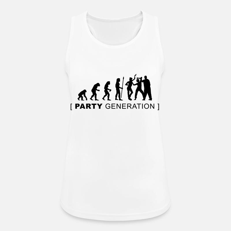 evolution_party - Women's Breathable Tank Top - white