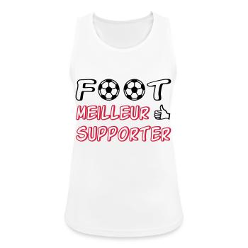 Foot meilleur supporter - Débardeur respirant Femme - blanc - Devant - Zoe (177cm)