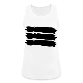 deutschland - Frauen Tank Top atmungsaktiv - Weiß - Vorne - Zoe (177cm)