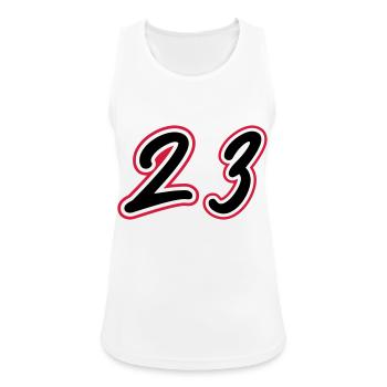 23 Number symbol - Women's Breathable Tank Top - white - Front - Zoe (177cm)
