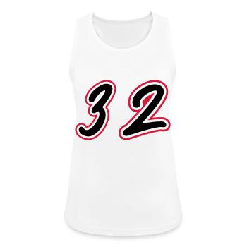 32 Number symbol - Women's Breathable Tank Top - white - Front - Zoe (177cm)