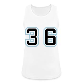 36 Number Symbol - Women's Breathable Tank Top - white - Front - Zoe (177cm)