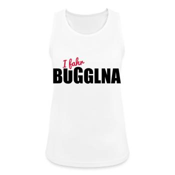 Buggl na - Frauen Tank Top atmungsaktiv - Weiß - Vorne - Zoe (177cm)