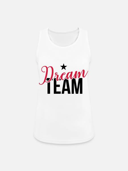 Dream Team 2C - Frauen Tank Top atmungsaktiv - Weiß