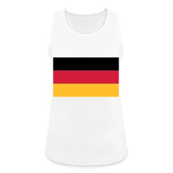 drapeau de l'allemagne - Débardeur respirant Femme - blanc - Devant - Zoe (177cm)